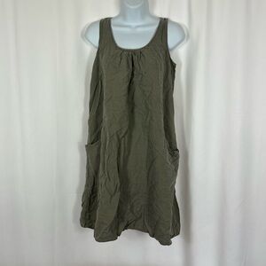 Cupio sleeveless shift dress pockets S